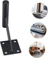 18cm Veemoon Metal Furniture Support Legs for Coffee Table, Sofa, Dresser Black Metal Replacement Feet for Cabinet