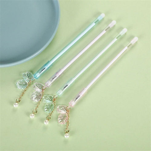 Katartizo 1PC Cute Drifting Bottle Bear Pendant Gel Pen, Sweet Lovely Erasable Stationery for School Office Supplies