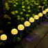 EFYUE Solar String Lights for OutsideOutdoor String Light 20 LED 16.4ft 8 Lighting