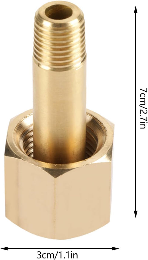 CGA-320 Regulator Nut, Nipple with Washer for Carbon Dioxide Regulator Inlet Bottle Fittings, 1 Set