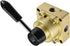 uxcell Rotary Lever Hand Valve, HV-03 G3/8 Female, 3 Position 4 Ways Air Flow Control