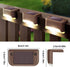 Generic -1Pcs) Outdoor Solar Deck Lights Waterproof LED Solar Lights for Outdoor Step Fence Railing, Deck, Yard, Patio