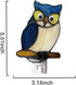 Wall.DYM9008 Stained Glass owl Night Light,studyroom Night LightSuitable for Living RoomCorridorBedroom.Plug into