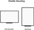 VIZ-PRO Magnetic Whiteboard/Dry Erase Board with Black Aluminium Frame, 18 X 12 Inches, includes 1 Eraser & 2 Markers