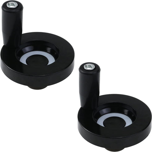 2PCS Hand Crank Revolving Handle, 63x8mm Hand Wheel M6 Thread for Lathe, Machine, Grinder (2.48")