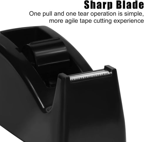 JIKIOU Desktop Tape Dispenser - Non-Skid Base, Weighted Tape Roll Dispenser, Perfect for Office, Home, School (Tape not