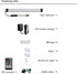 Dimmable Counter Closet (12 Inch) Under Cabinet Lighting, RGB LED Light Bar, RF Remote Control Lamp, Multicolor Under