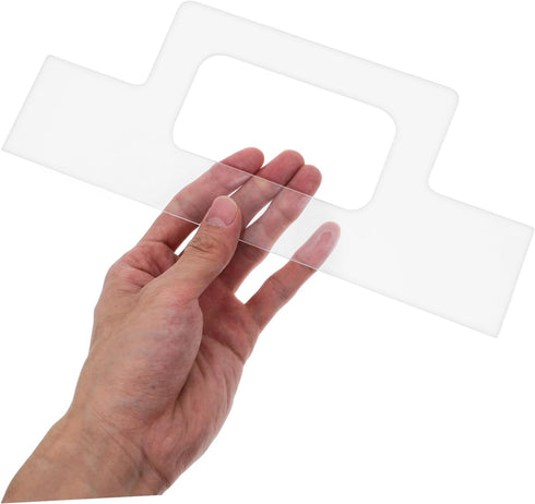 Acrylic Cutting Board Template with Finger Guards for Safe Kitchen Cutting