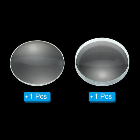 PATIKIL 10cm Focal Length 40mm Double Convex Lens and 10cm Focal Length 40mm Double Concave Lens, 2 Pack