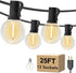 Outdoor String Lights 25FT, Waterproof Patio Lights with 12+1 G40 Shatterproof Bulbs,