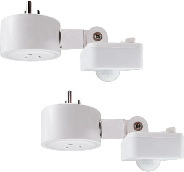 Taigeguang Motion Sensor Switch Indoor Plug in Motion Sensor Light Sockets Adjustable Motion