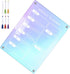 MAGICLULU Magnetic Fridge Calendar, Iridescent Clear Acrylic Dry Erase Board, Reusable Weekly Planner with Markers