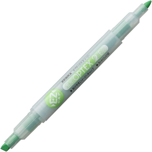 Zebra Optex 2 B-WKT11-G Highlighter, EZ, Green, 10 Pieces