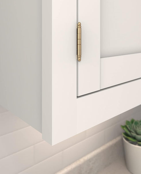PK3175TBCZ 3/4 (19 mm) Inset Amerock | Cabinet Hinge | in. Door Thickness | Full | Full Wrap | Ball Tip | Champagne