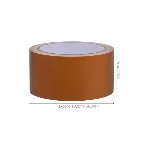 EXCEART Cloth-Based Tape, 5Cm X 13M Brown Duct Tape for Heavy Duty Sealing, Waterproof and Insulation