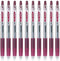 Pilot Juice 0.38mm Gel Ink Ballpoint Pen, Dark Red Ink, Value Set of 10