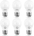 YukiHalu A15 LED Light Bulbs, 60W Equivalent, E26 Base, 2700K/3000K/5000K White, Pack of 6