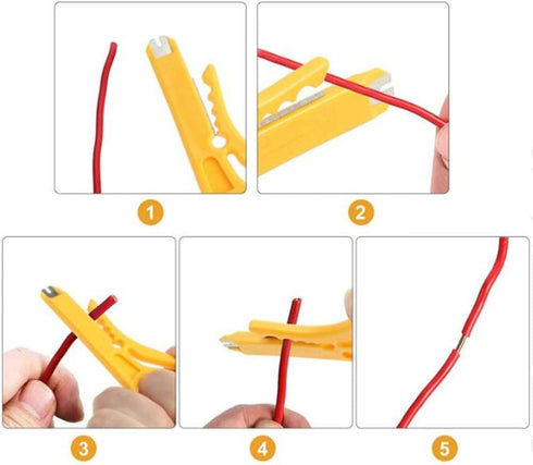 Mini Wire Stripper 3 Pcs for Network Wire Cable, RJ45/Cat5/Cat6 Data Cable, Telephone and Computer UTP Cable