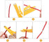 Mini Wire Stripper 3 Pcs for Network Wire Cable, RJ45/Cat5/Cat6 Data Cable, Telephone and Computer UTP Cable