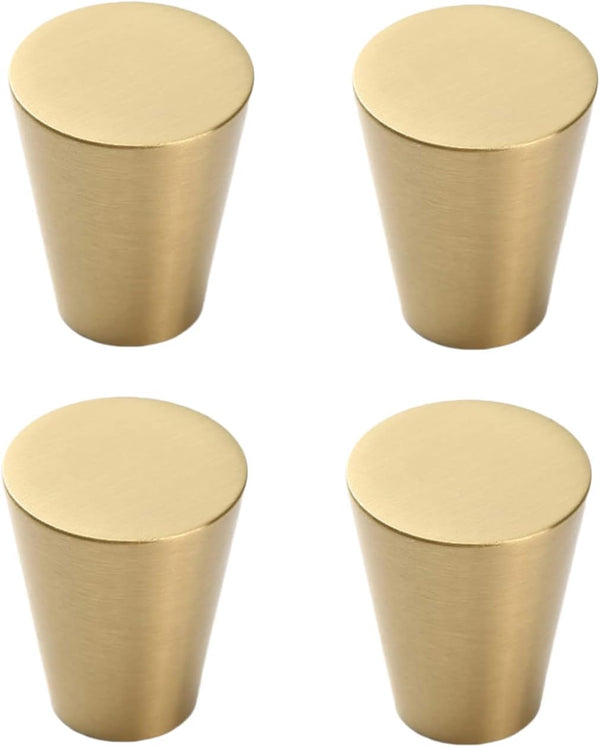 PILYON Drawer Knob 4 Pcs Brass Handle Handles for Home Improvement/Drawer/Cabinet/Bedside Table Handle,