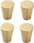 PILYON Dresser Pulls 4 Pcs Brass Handle Handles for Home Improvement/Drawer/Cabinet/Bedside Table Handle,