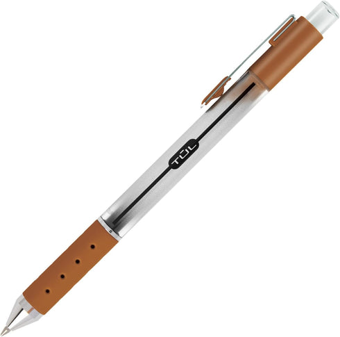 TUL WHJJK Retractable Gel Pens - Bullet Point, 0.7 mm, Gray Barrel, Assorted Colors, Pack of 14