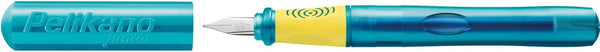 Pelikan Pelikano Jr. Fountain Pen, Left-Handed, Medium Nib, Turquoise, 1 Pen