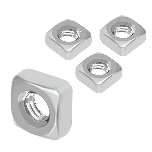 Waziaqoc 100 304 M4 PCS Stainless Steel Square Nuts