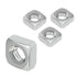 Waziaqoc 100 304 M4 PCS Stainless Steel Square Nuts