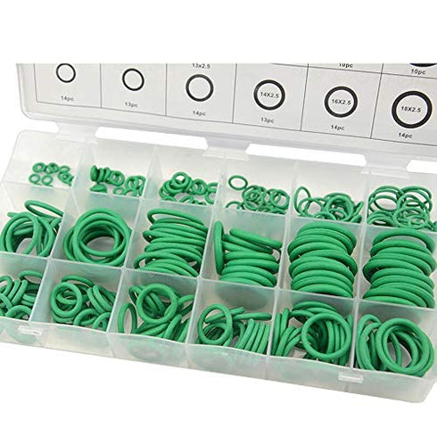 XINGYHENG 279Pcs 18 Sizes Rubber O-Ring Gasket Sealing Ring Repair Box Washer Seal Assortment Set for General Repair