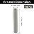 ISDVBUY 100Pcs 304 M3 18mm Closet Stainless Steel Dowel Pins x Shelf Support Pin Metal Rod Bearings for Bookshelf