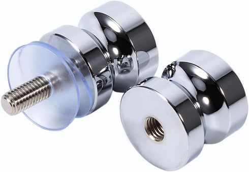 Glass Door Handle, Aluminum Alloy Drawer Knob, 1.1 Dia Single Glass Bathroom Shower Cabinet Door Handle