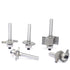 5Pcs Set,1/4" 1/8",5/32",3/16",1/4" 5/8",3/8" T Slot Router Bit Shank,Cutting Height and Deep T Trark Bit