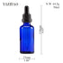 YIZHAO 2oz Blue Glass Dropper Bottles with Glass Dropper, Tincture Bottles for Essential Oils, Aromatherapy, Pack of 12