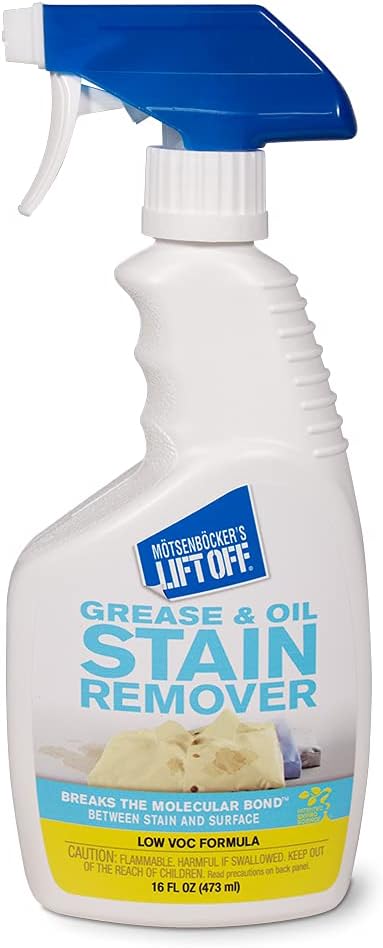 Motsenbocker’s Lift Off 43206 16-Ounce Grease and Oil Stain Remover Spray for Carpets and Upholstery