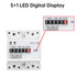 Electric Meter, KWh Meter, Single Phase 4P LED DIN-rail Power Consumption Wattmeter Energy Meter, 10-40A