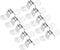 uxcell U Shaped Conduit Clamp Saddle Strap Tube Pipe Clip, Stainless Steel M10, 10Pcs