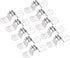 uxcell U Shaped Conduit Clamp Saddle Strap Tube Pipe Clip, Stainless Steel M10, 10Pcs