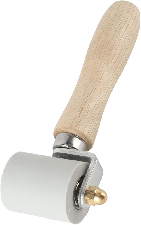 45mm Silicone Seam Roller, Ergonomic Hand Pressure Tool for PVC Roofing Tape, Gray Width 45mm/1.8in