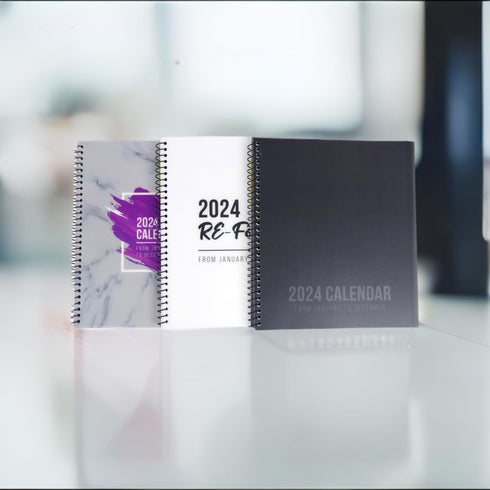 RE-FOCUS THE CREATIVE OFFICE 2024 Calendar Planner, 13 Month with To-Do Lists for Daily Schedule & Weekly Agenda -