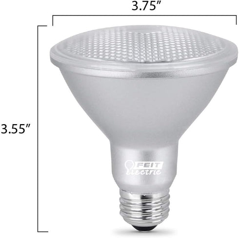 Feit Electric PAR30 LED Light Bulb, Short Neck, Dimmable, 750 Lumen, 3000K Bright White, E26 Base, Indoor/Outdoor