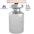 80 LBS 2.36" 0.53" 0.20" Pack 8 Magnetpro Rectangular Magnets Force Size x x Black Epoxy Coating Rust Resistance