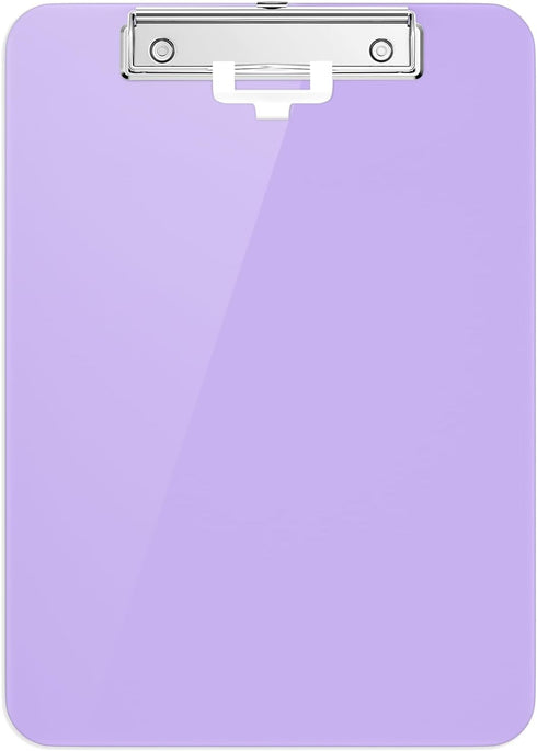 Hongri Plastic 8.5 x 11 Clipboards, Purple A4 Clipboard for Nurses, Students, Teachers, Office and School, Size 12.5 x