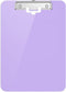 Hongri Plastic 8.5 x 11 Clipboards, Purple A4 Clipboard for Nurses, Students, Teachers, Office and School, Size 12.5 x