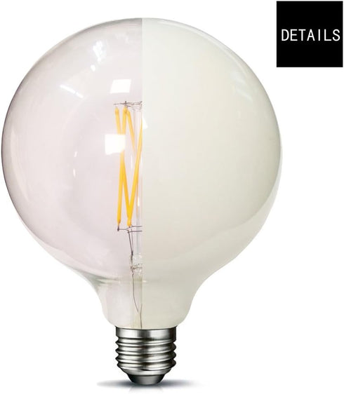 Bulbs Dimmable 60 G40(G125) 6-Watt(60-Watt Bulb,E26 (5000K) Pack 1 MRDENG Led Globe Light Watt Replacement,Large