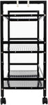 be current 3-Tier Cart,3-Shelf Utility Cart with Wheels Kitchen Island Trolley Serving Storage Shelf,Metal Rolling