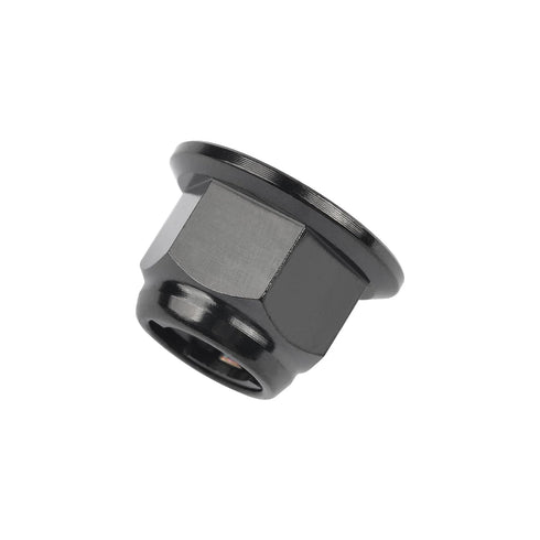 Wanyifa M6 M8 M10 M12 Pack 6 (M6 1.0mm, Titanium Flanged Metal Lock Nut for Motorcycle Cars of Pitch Black)