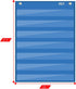 Magnetic Pocket Chart with 10 Dry Erase Cards for Standards, Daily Schedule, Activities, Class Demonstrations (Blue)