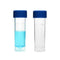Sterile Plastic Graduated Test Tubes 5ml, Sample Storage Container with Screw Cap, Case of 50