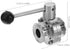 304 25 Stainless Steel Sanitary Butterfly Valve Food Grade with Handle, Tri-clamp Connection Standard Lightweight Valve